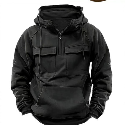 Men's Zip-up Hoodies Sweatshirt With Drawstring And Pocket Design Fashion Casual Sports Sweatshirt