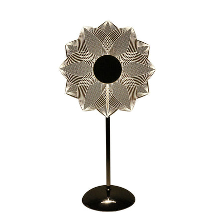 Lampe de table décorative à LED moderne en forme de fleur pour la chambre et la décoration intérieure