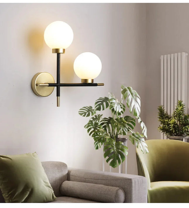 Modern Nordic Double Head LED Wall Sconce