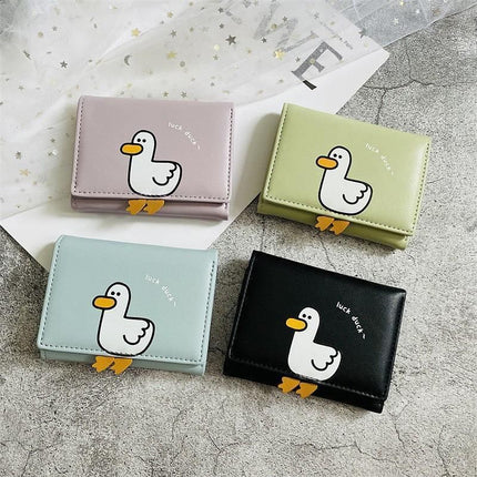 Charming Duck-Themed Mini Women's Wallet - Wnkrs