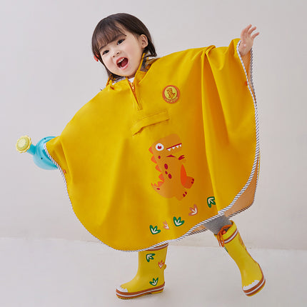 Poncho impermeable para lluvia con temática de dinosaurios para niños