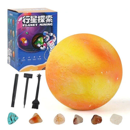 Solar System Gem Mining Kit: Children's Educational Archaeology Toy - Wnkrs