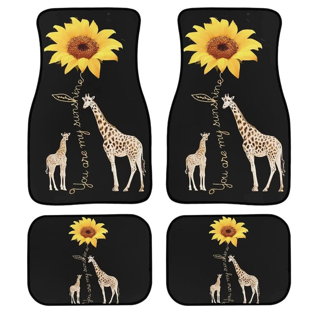 Giraffe Print Universal Car Floor Mats - Wnkrs