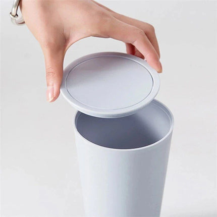 Compact Car and Desktop Mini Trash Bin with Lid - Wnkrs