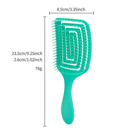 Brosse à cheveux antistatique à coussin d'air pour un coiffage sans nœuds