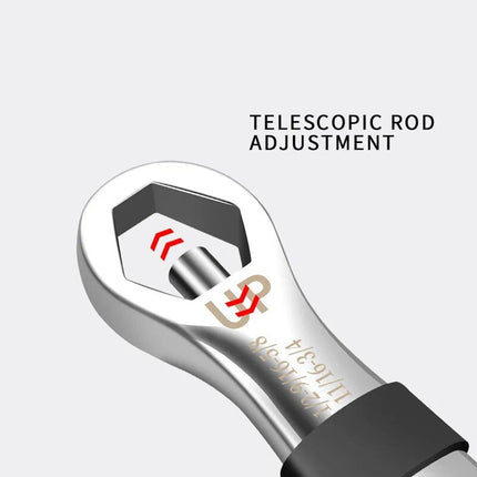 Universal Dual-Head 23-in-1 Adjustable Wrench - Metric & Imperial, 7-19MM Ratchet Spanner - Wnkrs