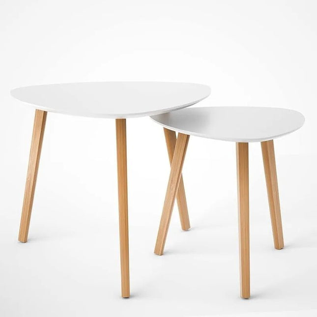 Modern Minimalist Bamboo Nesting End Tables - Wnkrs