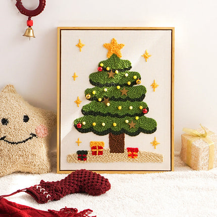 Christmas Tree Russian Stamp Embroidery Handmade Diy Material Package - Wnkrs