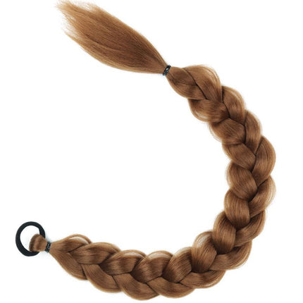 Extensión de cabello trenzado sintético de 24 pulgadas para cola de caballo