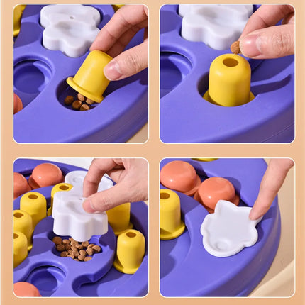 Interactive Dog Puzzle Toy Slow Feeder – IQ Training & Fun Feeding Game