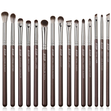 Ensemble de 15 pinceaux de maquillage pour les yeux professionnels