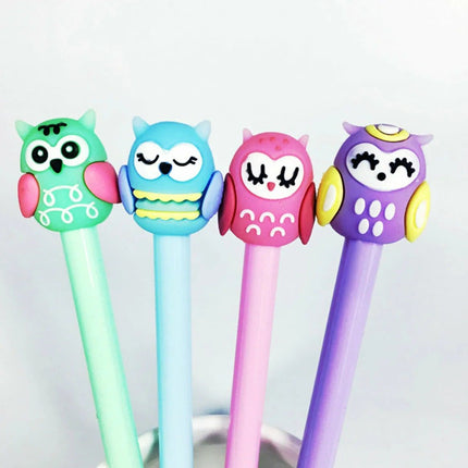24 Pcs Animal Cute Owl Gel Ink Pens - Wnkrs