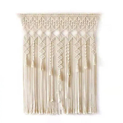 Boho Chic Beige Macrame Wall Hanging Tapestry - Wnkrs