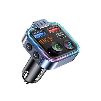 Transmetteur FM Bluetooth 5.3 avec charge rapide de 48 W, appels mains libres