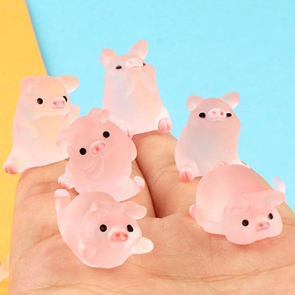 Cute Resin Piggy Decoration for Console & Rearview Mirror - Wnkrs