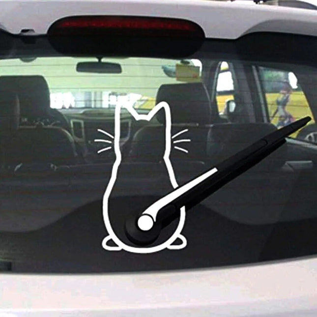 Waving Tail Car Wiper Decal - Wnkrs