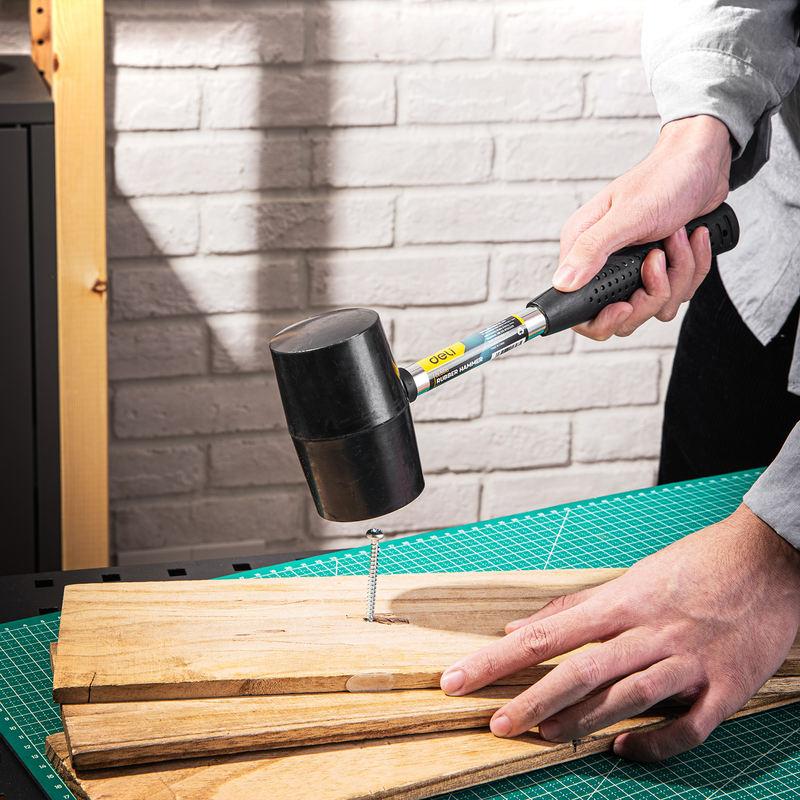 16oz Double-Sided Mallet with Steel Handle