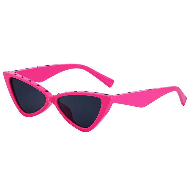 Lunettes de soleil œil de chat à rivets
