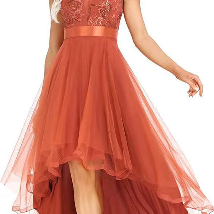 Bridesmaid Prom Evening Dress For Sequin Gauze Annual Meeting