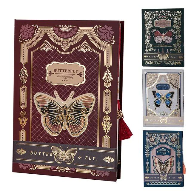 Classic Gothic Butterfly Series Diary Notebook