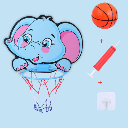 Kit de aro de baloncesto con dibujos de animales para niños