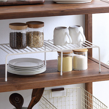 Retractable kitchen rack kitchen multi-layer storage single shelf - Wnkrs