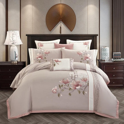 4-piece embroidered bedding set - Wnkrs