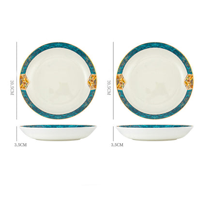 Dinner Plates Ceramic Steak Plate Web Porcelain - Wnkrs