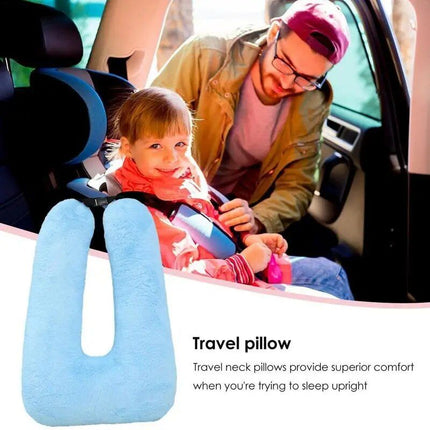 Ergonomic Car & Travel Neck Pillow with Adjustable Strap for Comfortable Support - Wnkrs