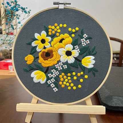 Kit de broderie florale DIY