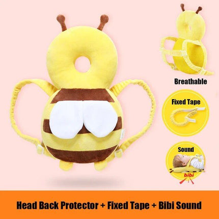 Cartoon Bee Baby Head Back Protector - Wnkrs