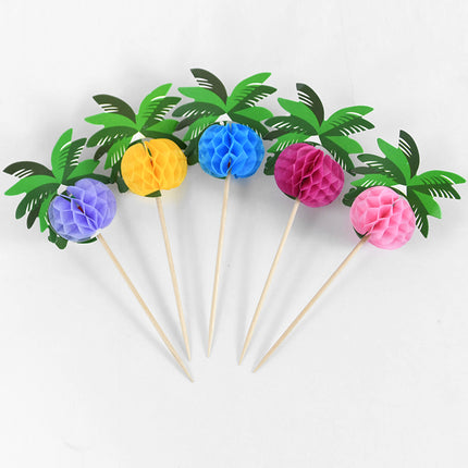 Palillos para cócteles hawaianos: decoración para fiestas tropicales (30/50 piezas)