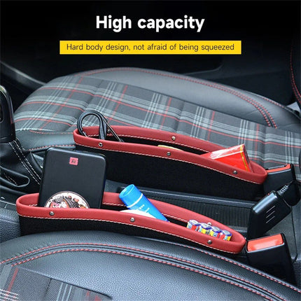 Luxury Leather Car Seat Gap Organizer & Filler - Universal Fit - Wnkrs