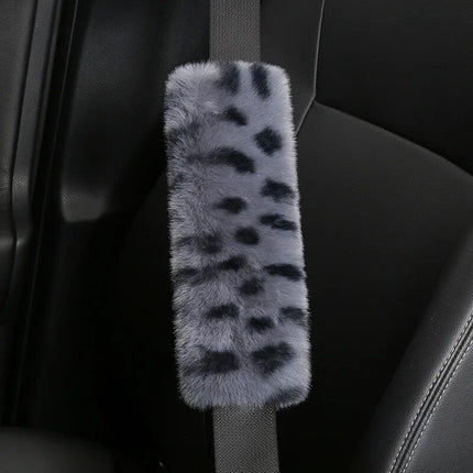 Luxurious Leopard Print Car Seat Belt Shoulder Pad - Wnkrs