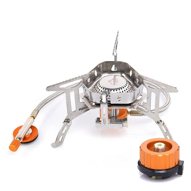 Compact Wind-Proof Camping Gas Burner for Outdoor Adventures - Wnkrs