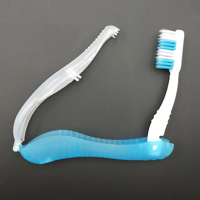 Brosse à dents de voyage pliable et portable pour le camping et la randonnée