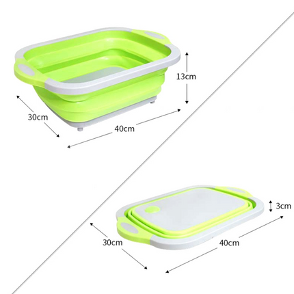 Folding Vegetable Board Household  Multifunctional Anvil Board Washing Basket - Wnkrs