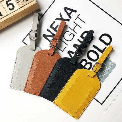 PU Leather Luggage Tag