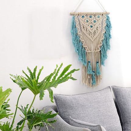 Hand-Woven Cotton Rope Tapestry Bohemian Tapestry Pendant Simple Home - Wnkrs