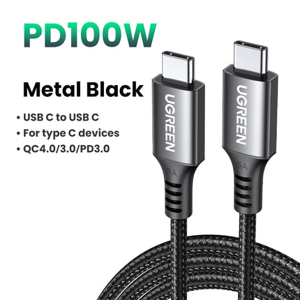 100W USB C to USB Type C Fast Charging Cable