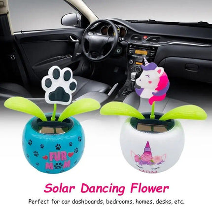 Sunny Bloom Solar-Powered Dancing Flower & Butterfly Bobblehead - Wnkrs