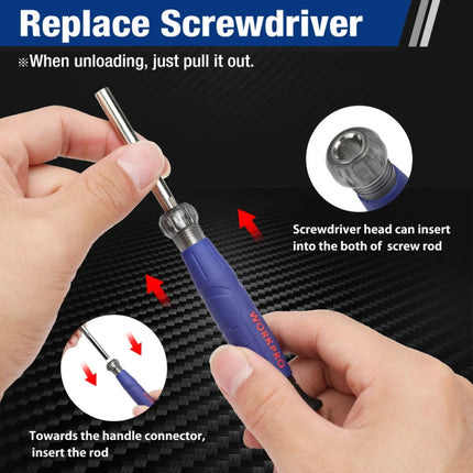 4-in-1 Precision Screwdriver Kit with Multi-Bit Phillips Heads