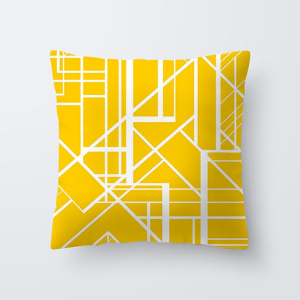 Yellow Print Cushion Cover - Wnkrs