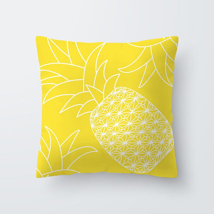 Yellow Print Cushion Cover - Wnkrs