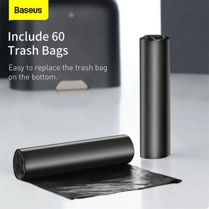 Smart Touchless Car Trash Can with Automatic Lid and USB Charging - Wnkrs