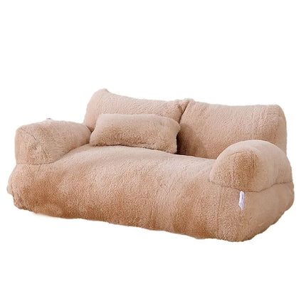 Luxury Pet Sofa Bed - Super Soft Warm Sleeper for Cats & Small Dogs, Washable with Non-Slip Base