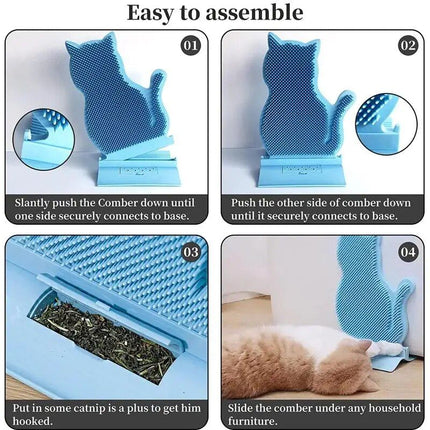 Self-Grooming Catnip Massage Comb - The Ultimate Cat Grooming Tool - Wnkrs