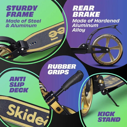 Gold Adjustable Height Scooter - Wnkrs