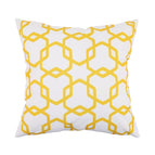 2pcs 18x18in / White with yellow chains