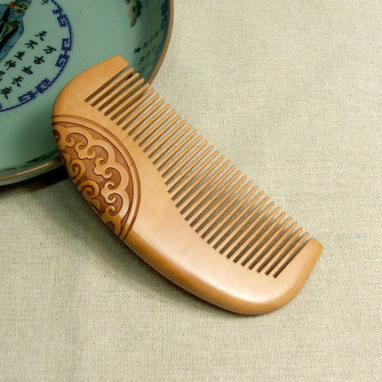 Brosse à cheveux en bois de pêcher